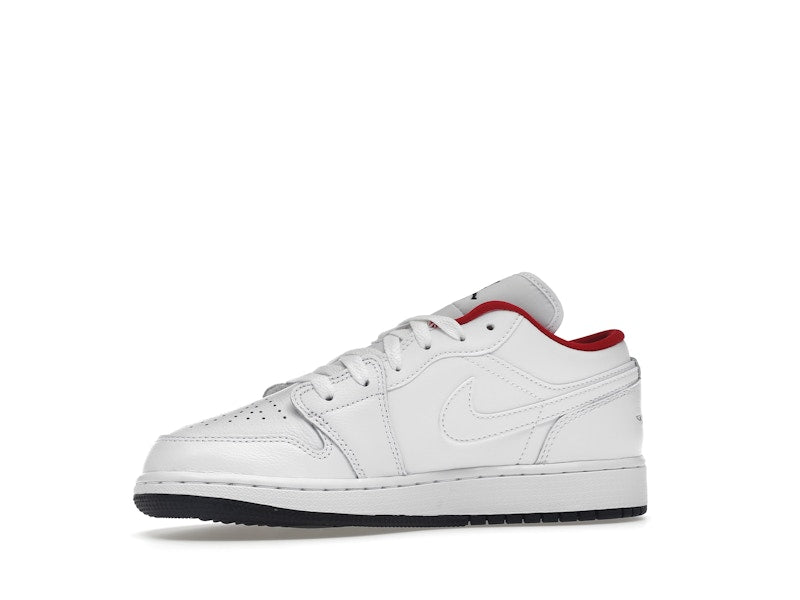Jordan 1 Low White Gym Red Black (GS)