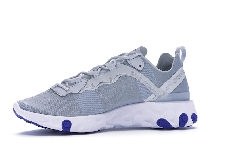 Nike React Element 55 Pure Platinum Racer Blue
