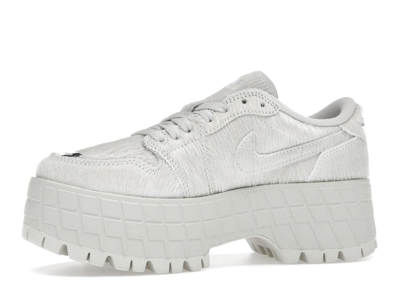 Jordan 1 Low Brooklyn Light Bone Metallic Silver (Women's)