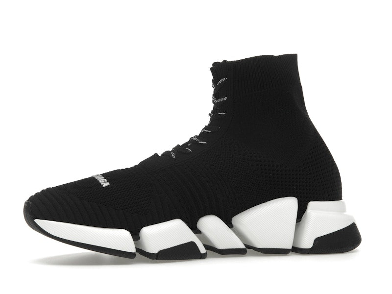 Balenciaga Speed 2.0 Lace Up Black White