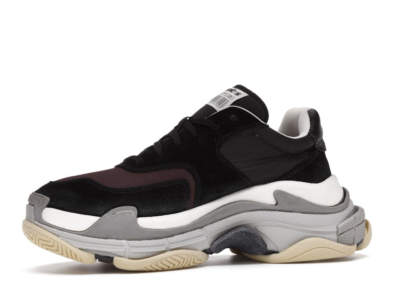Balenciaga Triple S Black Burgundy