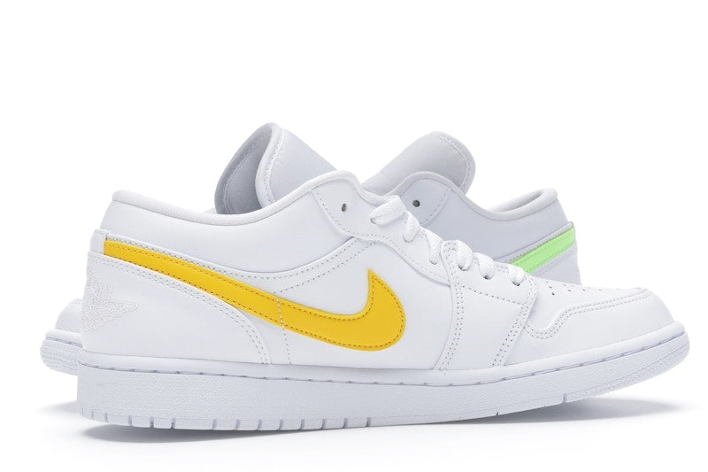 Jordan 1 Low White Multi-Color Swoosh