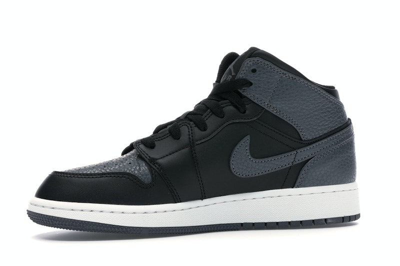 Jordan 1 Mid Black Dark Grey (GS)