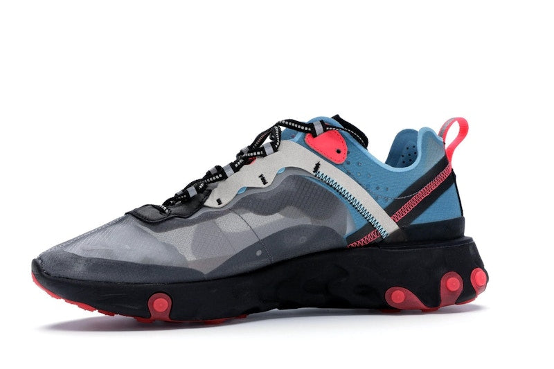 Nike React Element 87 Blue Chill Solar Red