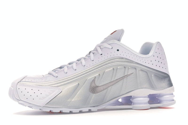 Nike Shox R4 White Metallic Silver