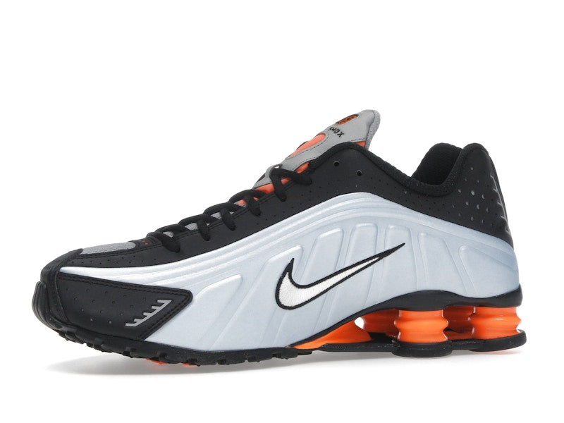 Nike Shox R4 Blue Tint Total Orange Black Metallic Silver (Women's)