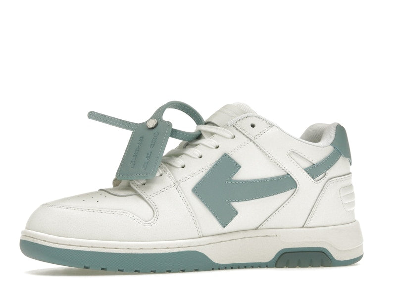 OFF-WHITE Out Of Office OOO Low Tops White Celadon