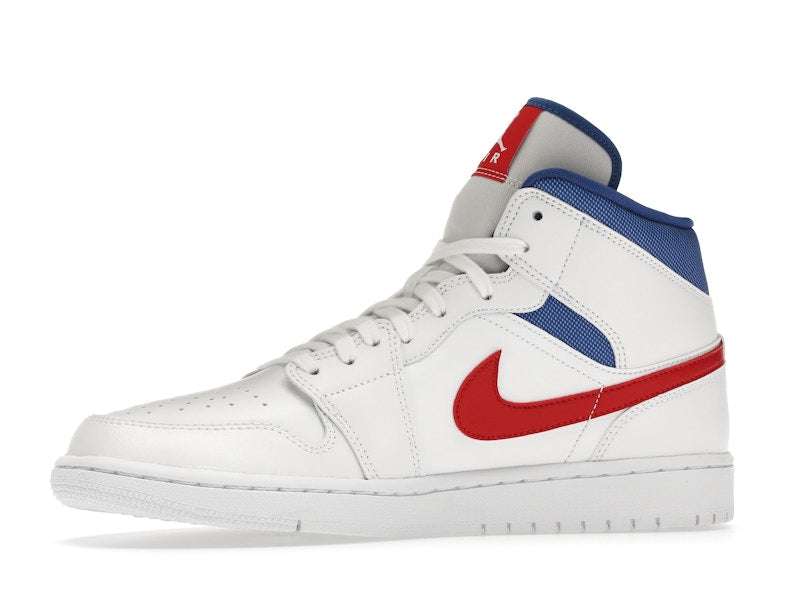 Jordan 1 Mid White Red Royal (Women's)