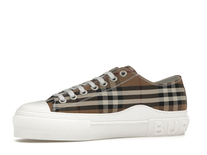 Burberry Vintage Check Cotton Sneakers Birch Brown