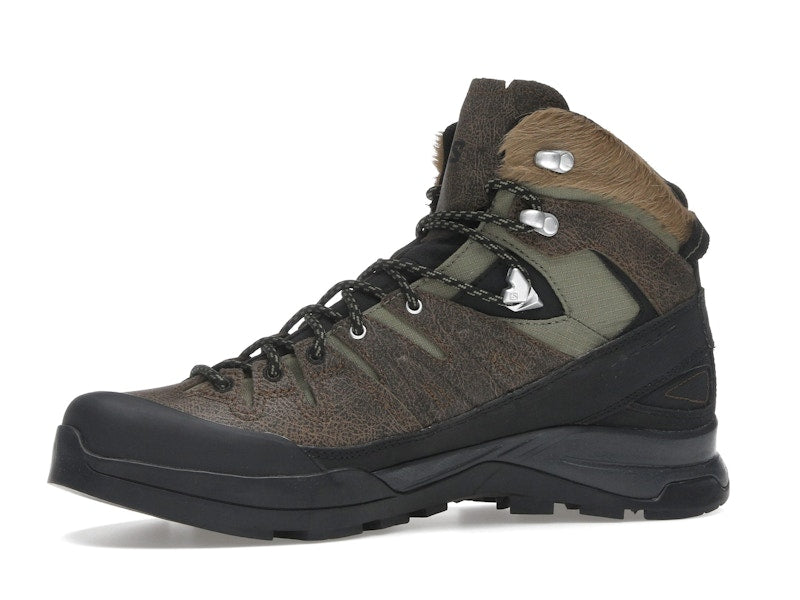 Salomon X-ALP Mid Distressed Leather GTX Dark Earth Black