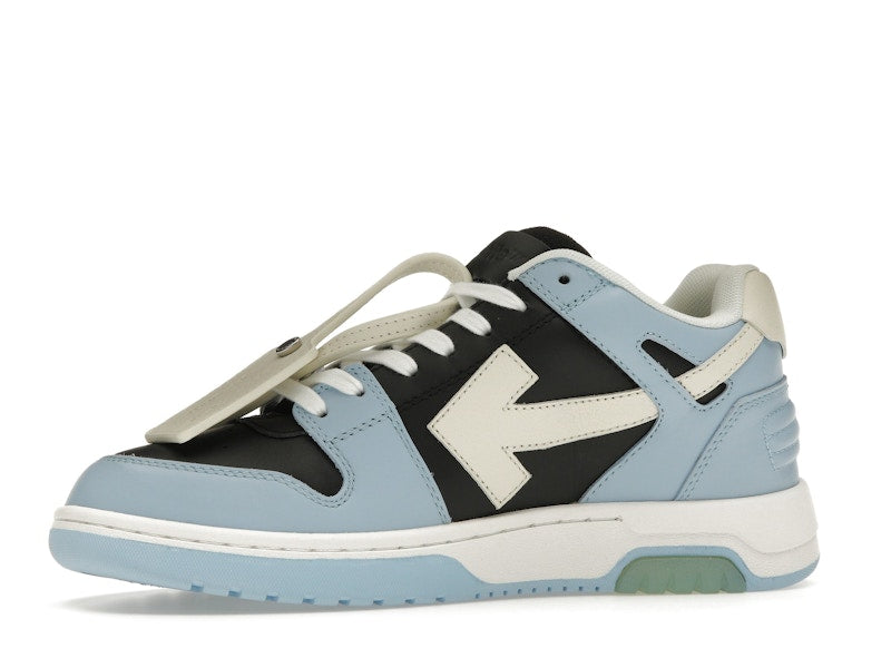 OFF-WHITE Out Of Office OOO Low Tops Light Blue Black