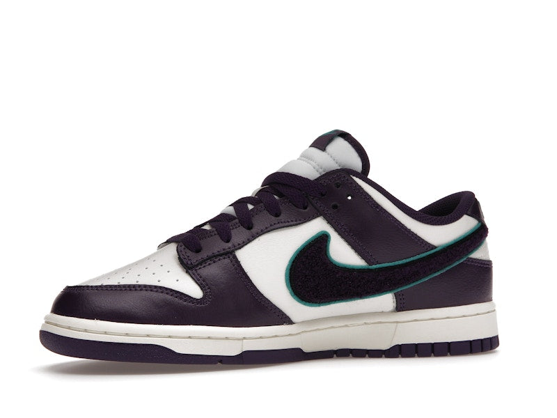 Nike Dunk Low Chenille Swoosh Sail Grand Purple