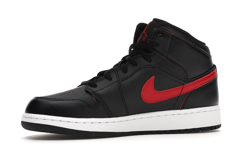 Jordan 1 Retro Mid Black Gym Red (GS)