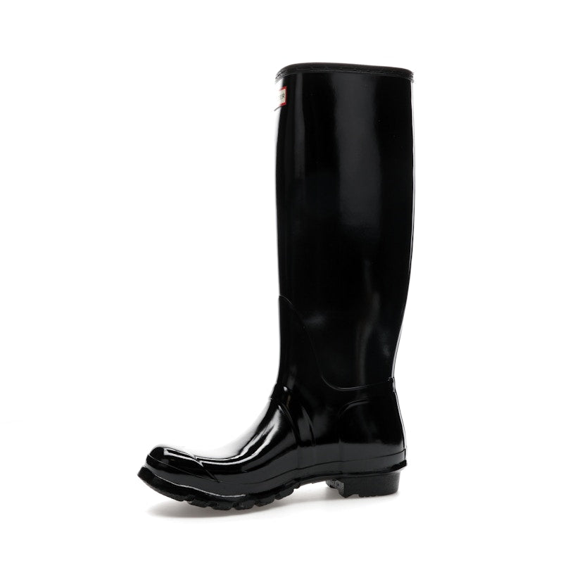 Hunter Original Tall Gloss Rain Boots Black (Women's)