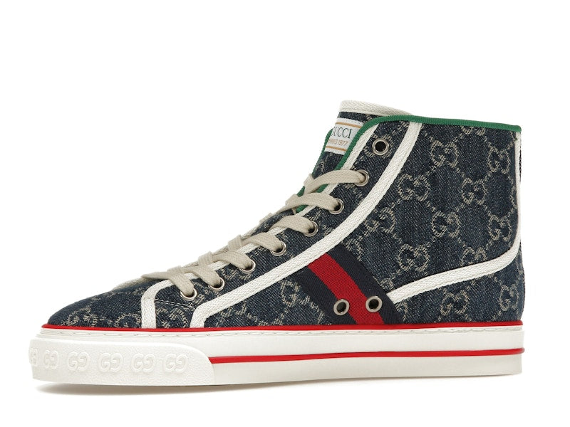 Gucci Tennis 1977 High Top Denim GG Print (Women's)
