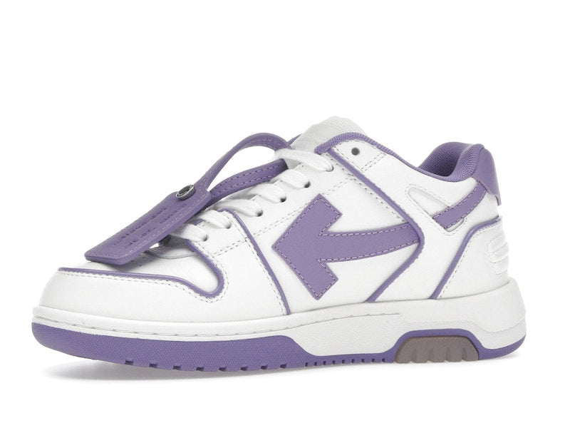 OFF-WHITE Out Of Office OOO Low Tops Outlined White Lilac Purple (Women's)