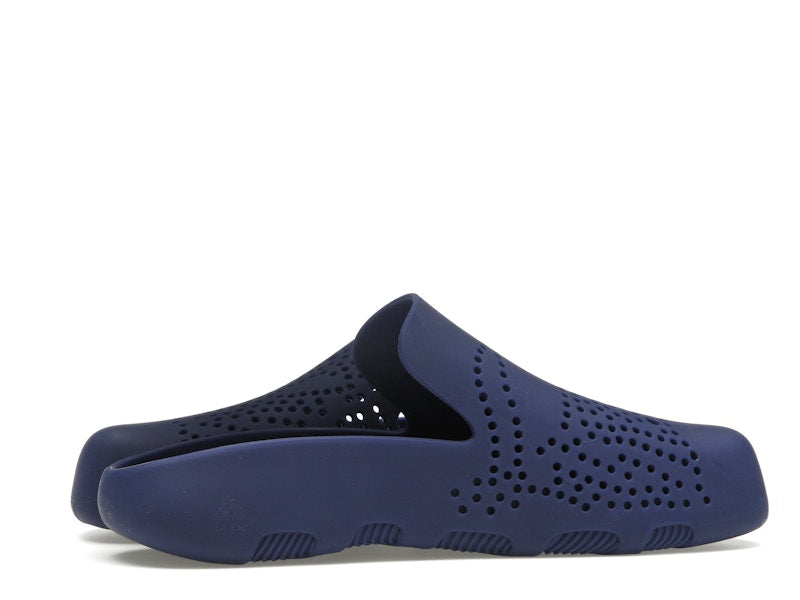 Burberry Stingray Perforated Slides Blue