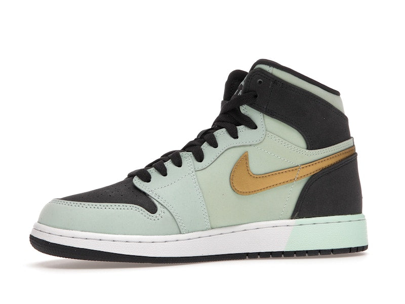 Jordan 1 Retro High Mint Foam Anthracite Metallic Gold (GS)