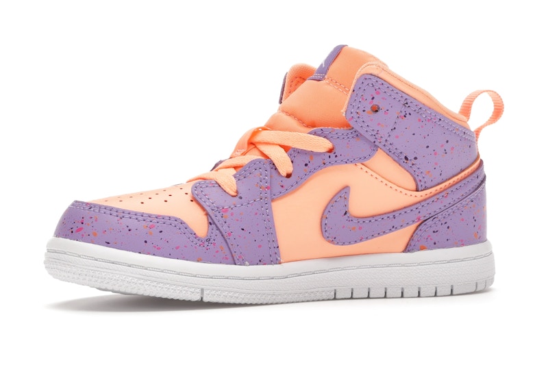 Jordan 1 Mid Paint Splatter Orange Purple (TD)