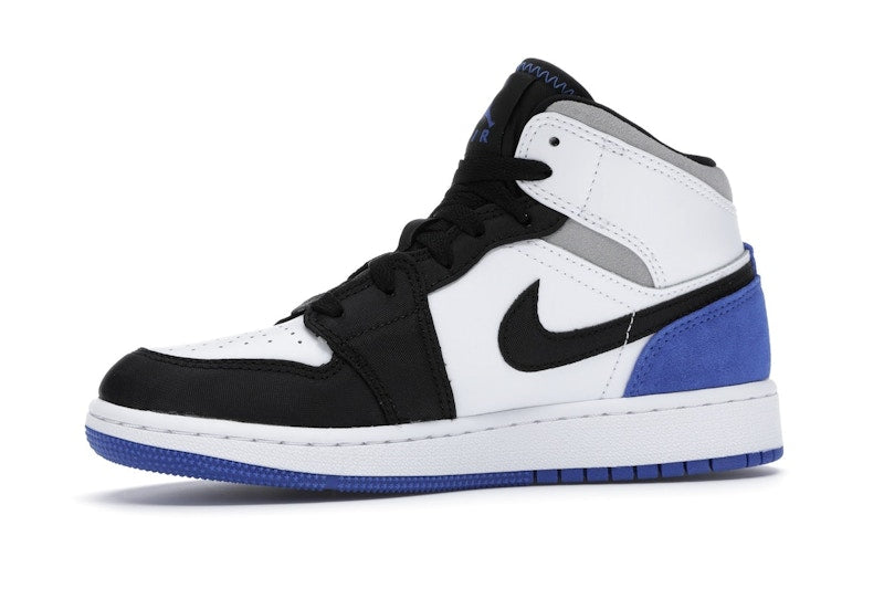 Jordan 1 Mid SE White Black Royal (GS)