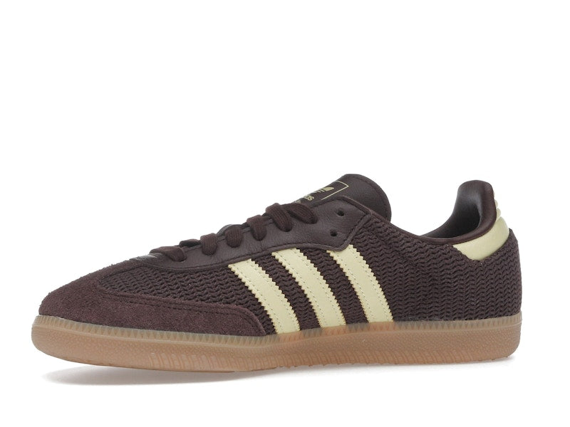 adidas Samba OG Shadow Brown Powder Yellow (Women's)