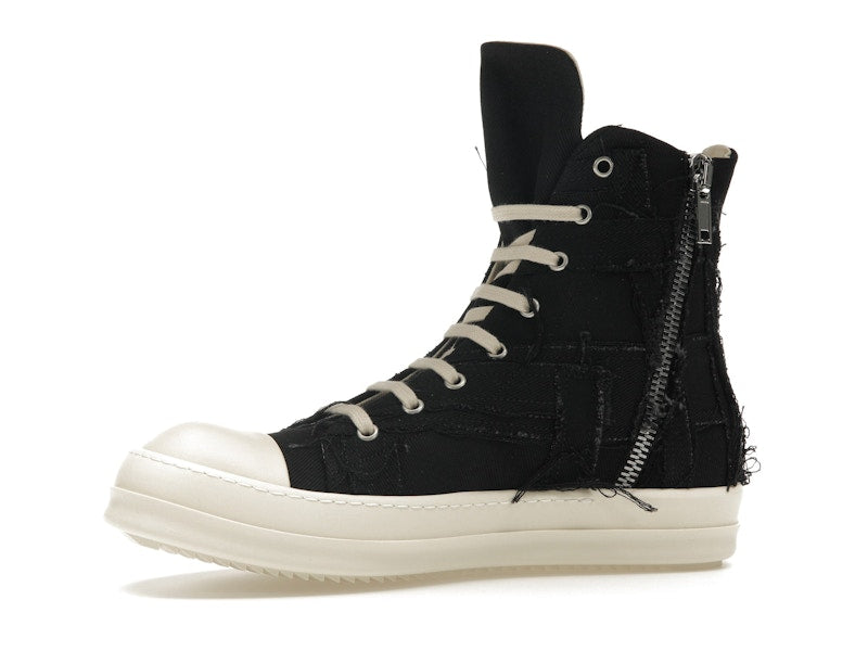 Rick Owens DRKSHDW Slashed Sneaks Black Milk