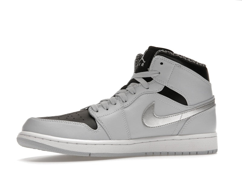 Jordan 1 Mid Pure Platinum Metallic Silver