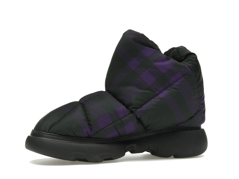 Burberry Check Pillow Boot Black Purple (Women's)