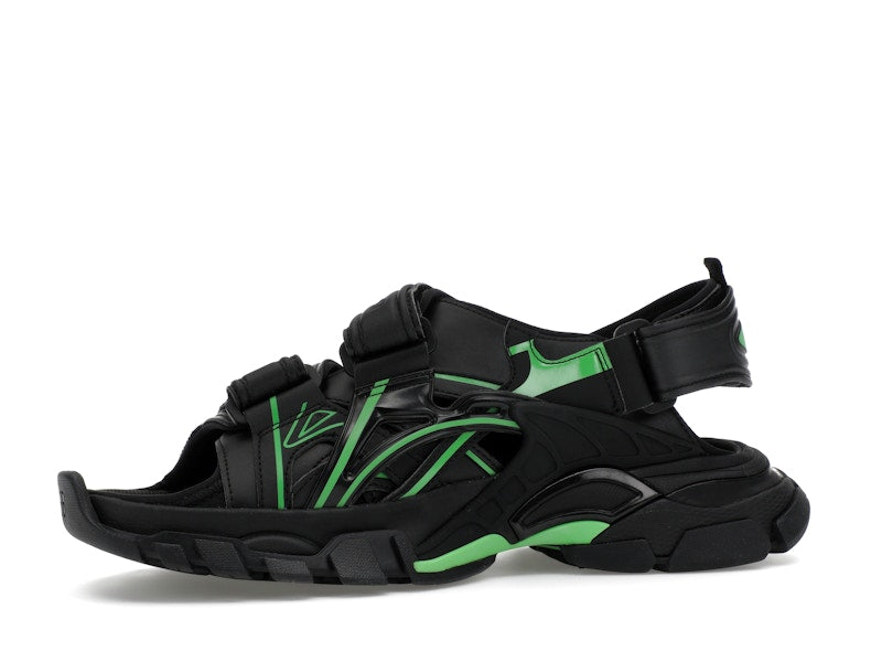 Balenciaga Track Sandal Black/Fluo Green