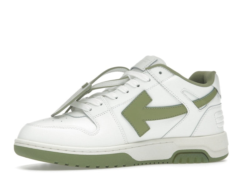 OFF-WHITE Out Of Office OOO Low Tops White Sage