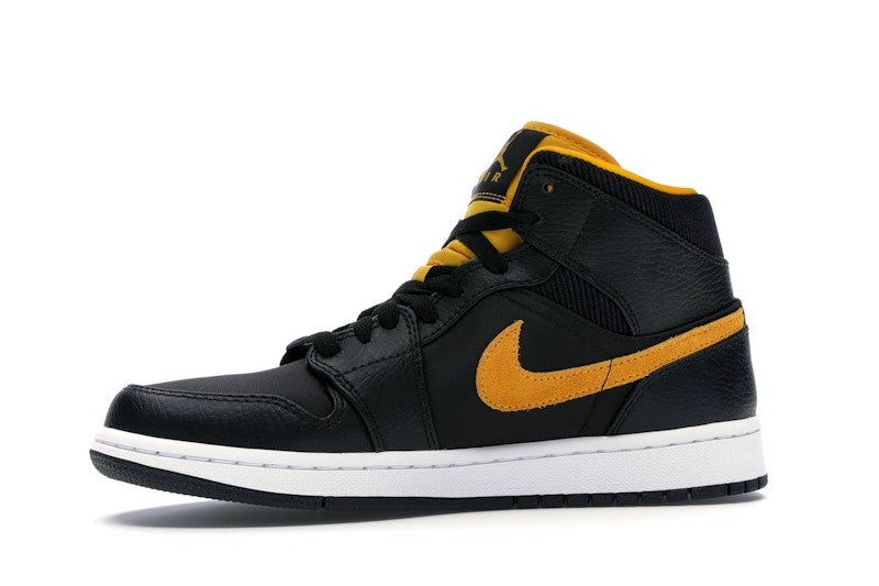 Jordan 1 Mid Black University Gold