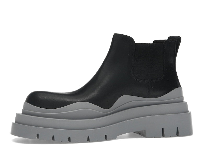 Bottega Veneta Tire Ankle Chelsea Boot Black Vapor