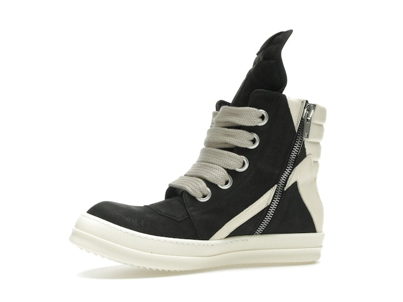 Rick Owens Geobasket Jumbo Lace High Black Milk
