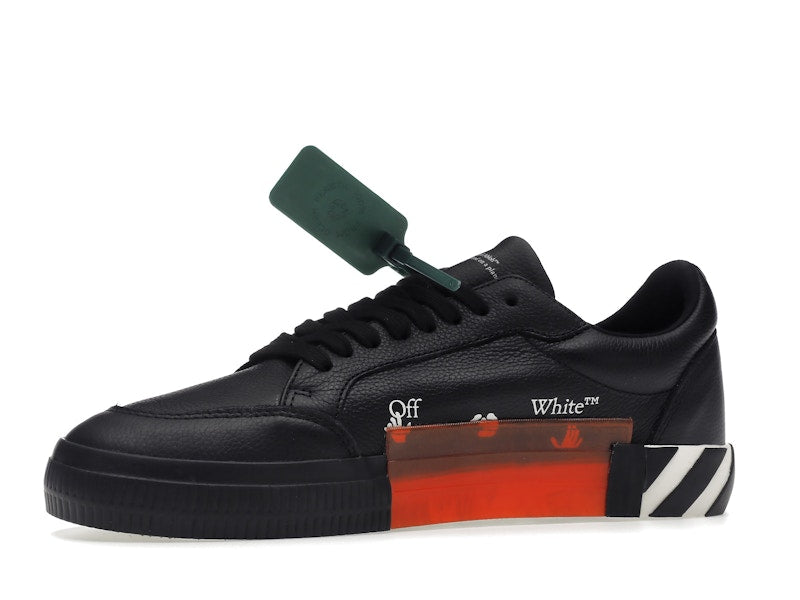 OFF-WHITE Vulc Low Leather Black White SS22