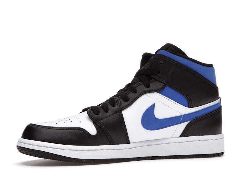 Jordan 1 Mid White Black Racer Blue