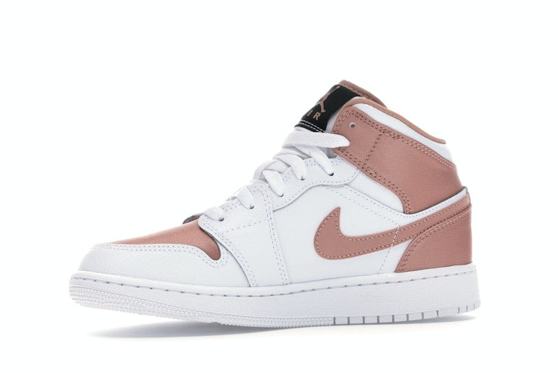 Jordan 1 Mid White Rose Gold (GS)