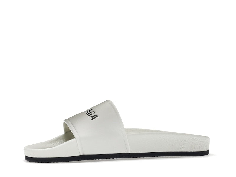 Balenciaga Pool Slide White Black (Women's)
