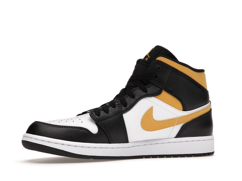 Jordan 1 Mid White Pollen Black