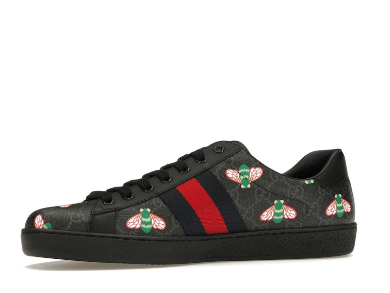 Gucci Ace Bee Print Black