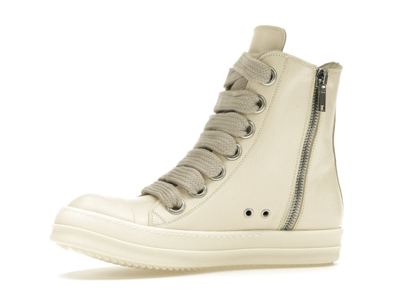 Rick Owens Lido High Sneaks Jumbo Laced Milk