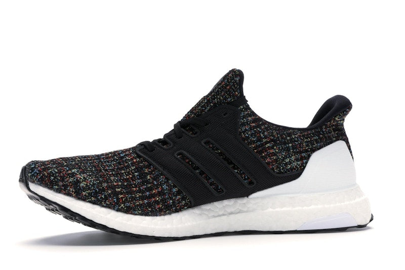 adidas Ultra Boost 4.0 Black Multi-Color White Heel Cage
