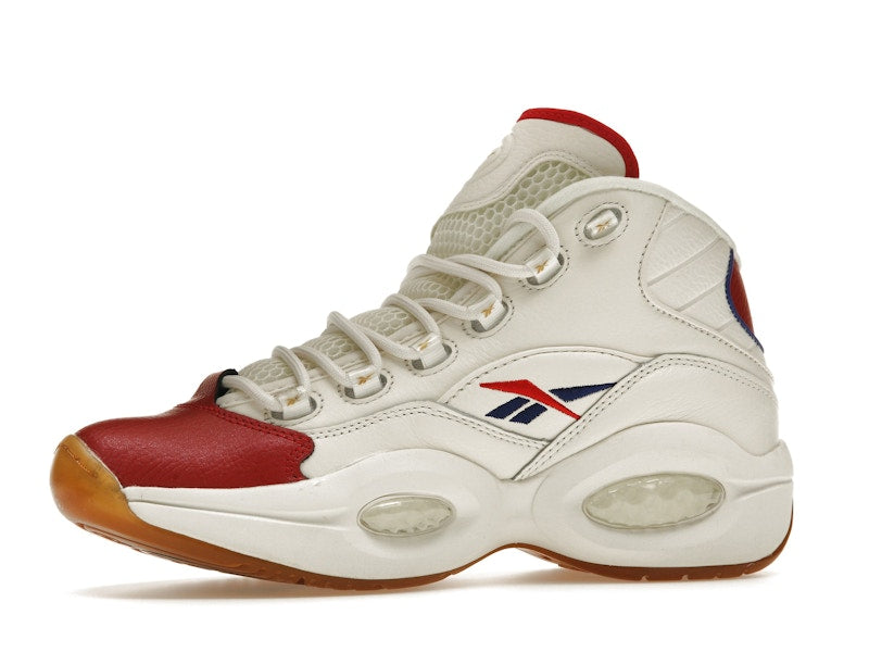Reebok Question Mid White Red Blue