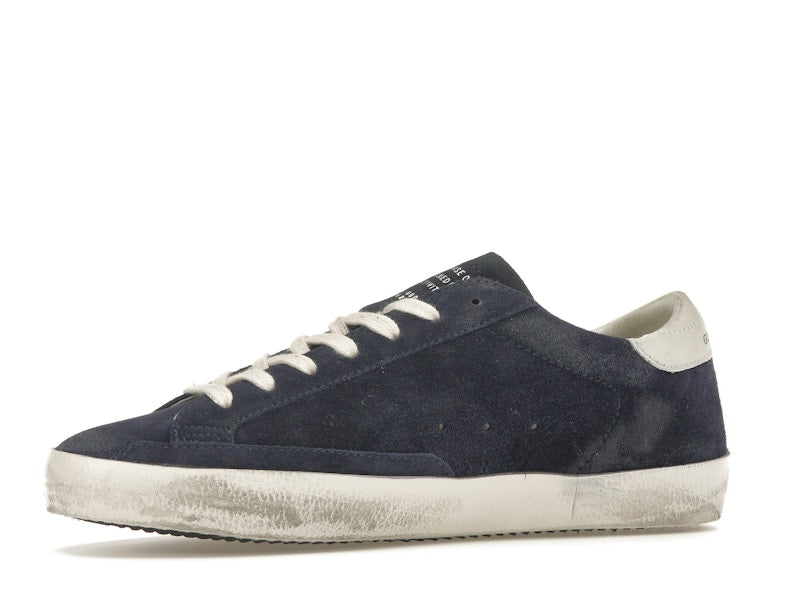 Golden Goose Super-Star Navy Suede White
