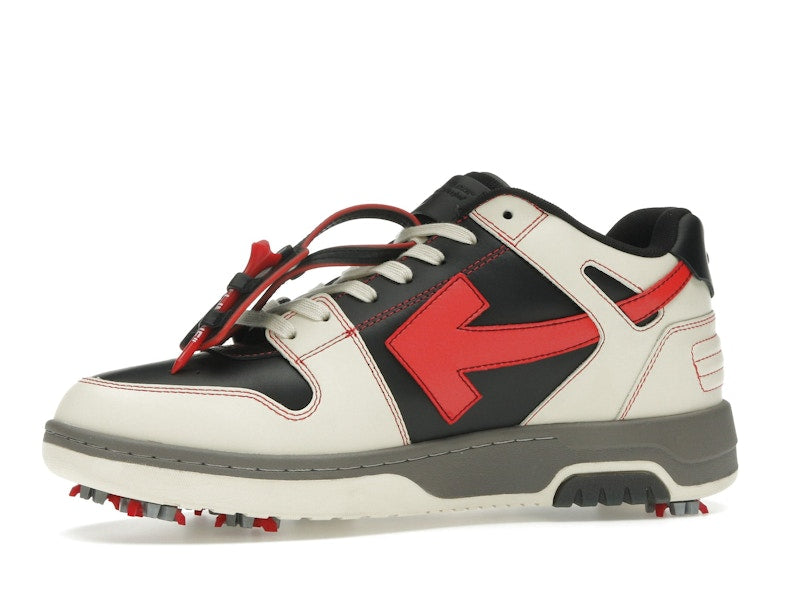 OFF-WHITE Out Of Office OOO Low Tops Golf Paris Hilinski Red Black