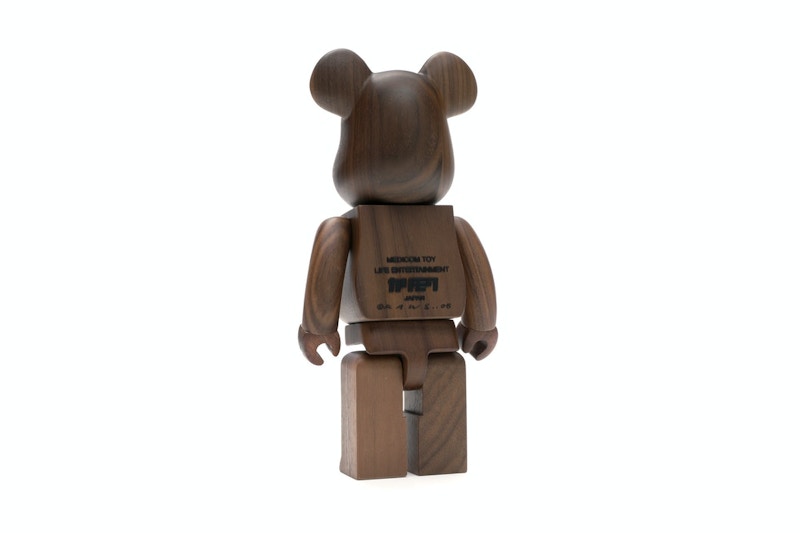 Bearbrick WORLD WIDE TOUR KAWS (Karimoku Wood) 400% Wood