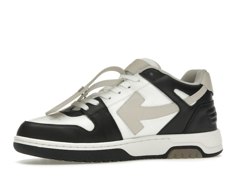 OFF-WHITE Out Of Office OOO Low Tops Black Beige