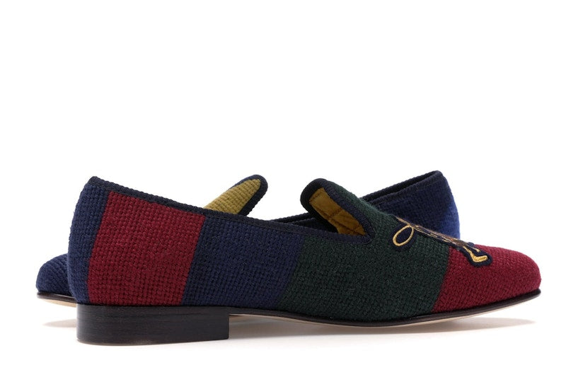 Ralph Lauren Formal Slipper Palace Engineered Equestrian Print