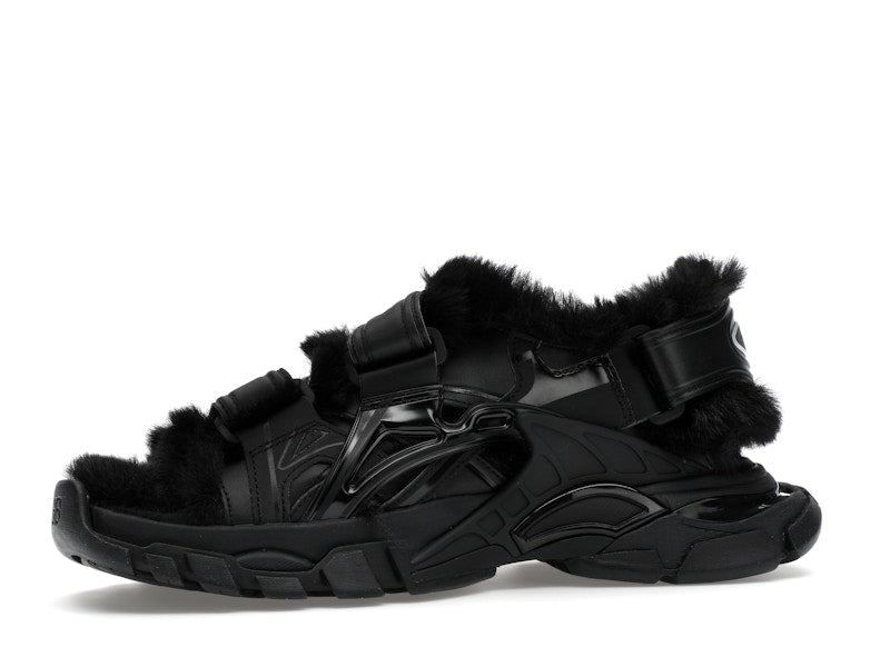 Balenciaga Track Sandal Fake Fur Black (Women's)