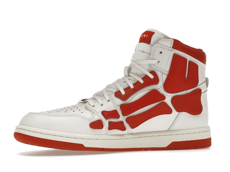 AMIRI Skel Panelled High Top White Red