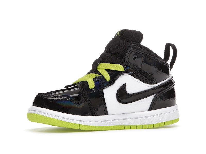 Jordan 1 Mid Black Cyber Mystic Green (TD)